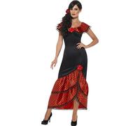 Déguisement De Flamenco Avec Pois Pour Femme (Taille L) Multicolore