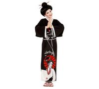 Widmann – Déguisement enfant Légendaire Geisha – Kimono, ceinture, baguettes – 12/14 ans (152–164cm)