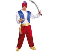 Déguisement de Génie ou Sultan Grenat pour homme - Multicolore - Taille standard 52/54 XL