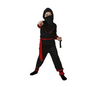 Déguisement De Guerrier Ninja Rouge Pour Enfants Plusieurs Tailles (Taille 7-9a) Rouge