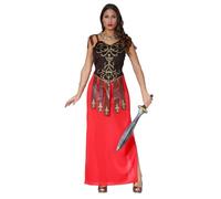 Déguisement de guerrière romaine pour femme - Standard - Antiquité - Polyester - Rouge