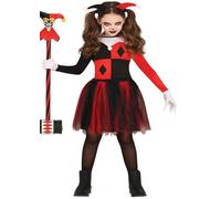 Déguisement de Harley Bouffon pour fille 3-4 ans
