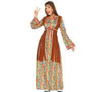 Déguisement De Hippie Robe Large Pour Femme (Taille L) Multicolore