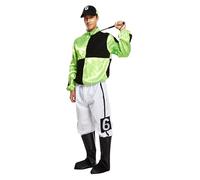 Déguisement de jockey vert et noir