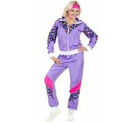 Widmann – Déguisement Jogging Années 80 – Violet – Femme – Taille M – Carnaval et Soirées Disco