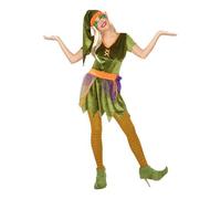 Déguisement De Lutin Vert Et Orange Pour Femme (Taille M-L) Multicolore