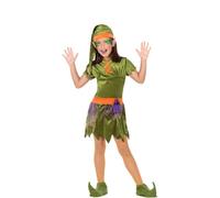 Déguisement De Lutin Vert Et Orange Pour Fille (Taille 3-4a) Multicolore