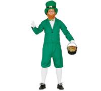 Déguisement De Lutin Vert Irlandais Leprechaun Pour Homme (Taille M) Multicolore