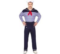 FIESTAS GUIRCA Déguisement de Marin Homme Adulte Taille L