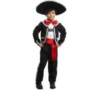 Mom Mexican Junior Costume Rouge 5-6 Years
