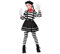 Déguisement de Mime Bicolore pour fille 4-5 ans