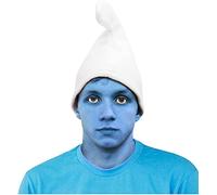 Déguisement de nain magique bleu - Peinture visage et chapeau de nain - Parfait pour déguisement sur le thème de la télévision et du film