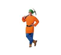 déguisement de nain - taille unique - orange - générique 80660
