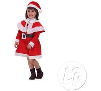 Déguisement de Noël pour fille en feutrine ATOSA - Taille 5-6 ans - Rouge