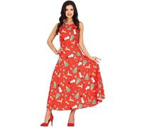 Déguisement de Noël rouge femme - GUIRMA, S.A. - L - Adulte - Carnaval, Noël M