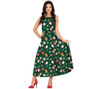 Déguisement de Noël vert femme - GUIRMA, S.A. - Adulte - Vert - Carnaval L