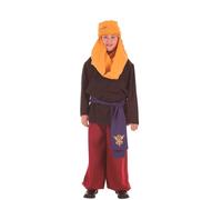 Déguisement De Page Avec Écharpe Ocre Pour Enfants (Taille 7-9a) Multicolore