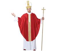 Déguisement De Pape Homme - Taille: S/M Rouge