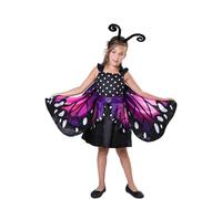 Déguisement De Papillone Rose Et Violet Pour Fille (Taille 10-12a) Multicolore