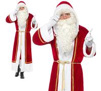 Déguisement De Père Noël Deluxe Avec Cape Pour Noël Xmas Nouveau
