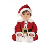GUIRMA 41697 Costume pour Enfant Père Noël Rouge 6-12 Mois (64-88 cm)