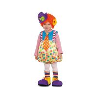 Déguisement De Petit Clown Avec Bretelles Pour Bébé Multicolore