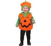 WIDMANN MILANO PARTY FASHION - Costume enfant citrouille, costume avec coiffe, Halloween, carnaval, fête à thème