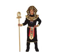 Déguisement De Pharaon Égyptien Noir Pour Enfant (Taille 10-12a) Multicolore