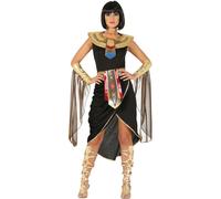 Déguisement De Pharaone Égiptienne Noire Pour Femme (Taille M) Multicolore
