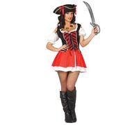 Déguisement De Pirate Corsaire Pour Femme (Taille L) Multicolore