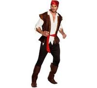 déguisement de pirate des tempêtes - m/l - marron - 83532