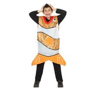 Déguisement De Poisson Clown Orange Pour Enfant (Taille 7-9a) Multicolore