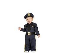 Déguisement De Police Bleu Baby Pour Bébé (Taille 6-12m) Bleu