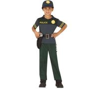 Déguisement de police verte pour enfants