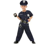 Déguisement de policier garçon Agent de Police, FBI, Professions - Bleu 3-4 ans