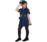 Déguisement de policière bleu pour fille - uniforme carnaval et fêtes 5-6 ans