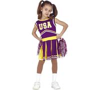 Déguisement de Pom Pom Girl Lila pour Fille T-3/4 Ans