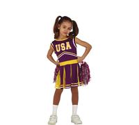 Déguisement De Pom-Pom Girl Pour Fille (Taille 3-4a) Multicolore