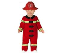 Déguisement de pompier bébé - DisfraZZes - Casque et combinaison - Blanc - Polyester - Intérieur 6-12 mois