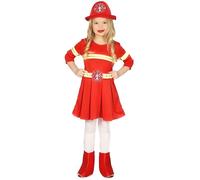 Déguisement Robe Pompier Fille 3 À 4 Ans Rouge