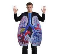 Déguisement De Poumon - Tenue De Cosplay De Poumon Pour Fête | Tenue Pédagogique d'Anatomie,Pour Halloween, Performances, Démonstrations Scientifiques, Jeux De Rôle Et Fêtes