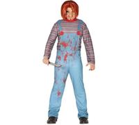 DÉGUISEMENT DE POUPÉE TUEUSE CHUCKY HOMME - ENSANGLANTÉ M