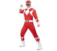Déguisement de Power Ranger rouge adulte - Funidelia- 118776- Déguisement homme et accessoires Halloween, carnaval et Noel L