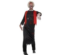 Déguisement De Prêtre Zombie Homme Noir