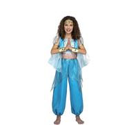 Déguisement De Princesse Arabe Turquoise Pour Fille (Taille 3-4a) Multicolore