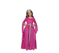 Mom Medieval Princess Girl Costume Rose 7-9 Years Enfants