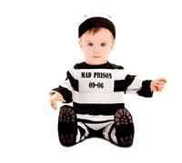 Déguisement De Prisonnier À Rayures Pour Bébé (Taille 0-6m)