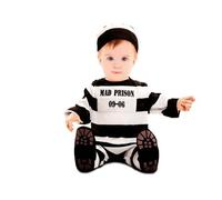 Déguisement De Prisonnier À Rayures Pour Bébé (Taille 0-6m)