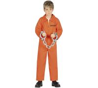 Enfant Prisonnier Déguisement Costume Garçons Prisonnière Orange Fg