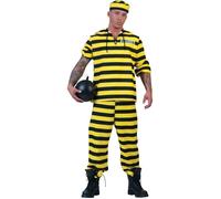 Déguisement de Prisonnier Dalton homme - Marque - Modèle - Adulte - Jaune - Homme 48/50